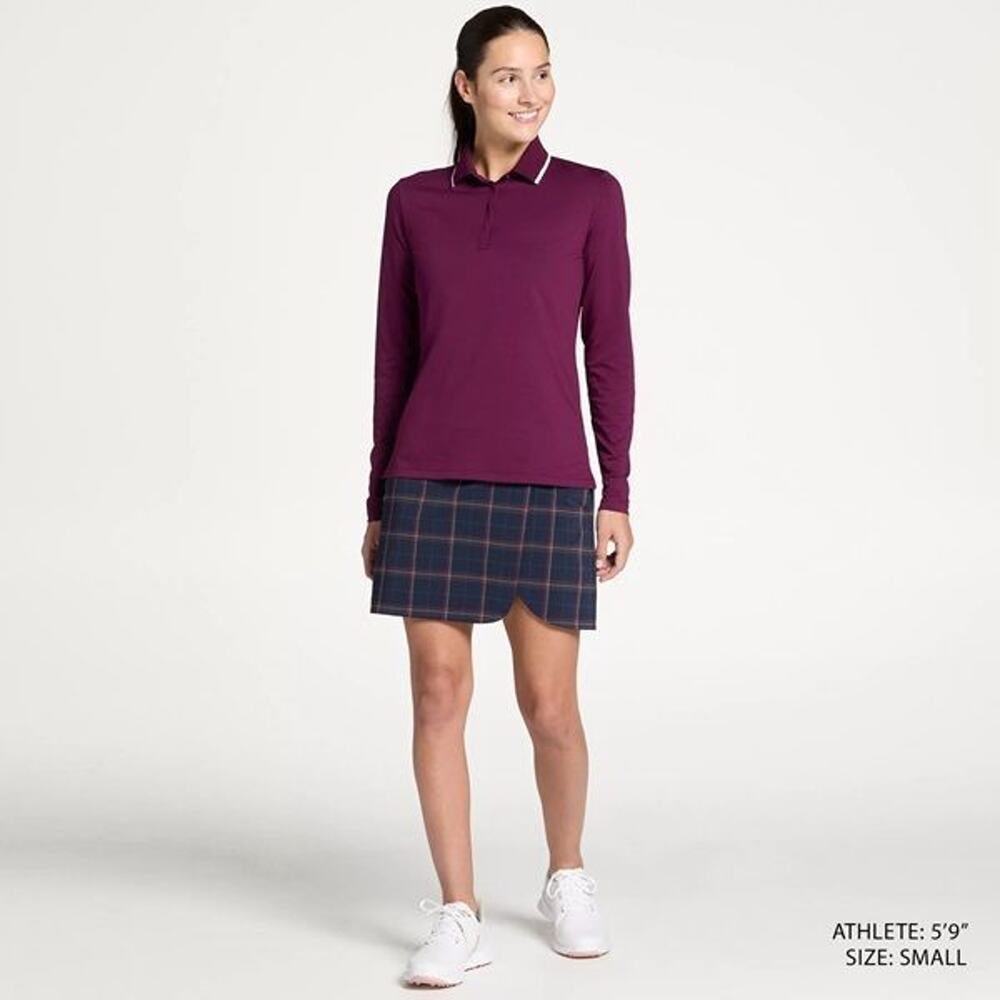 NWT Walter Hagen Lady Hagen Women's Clubhouse 17” Plaid Golf Skort Size 6 - Picture 8 of 10